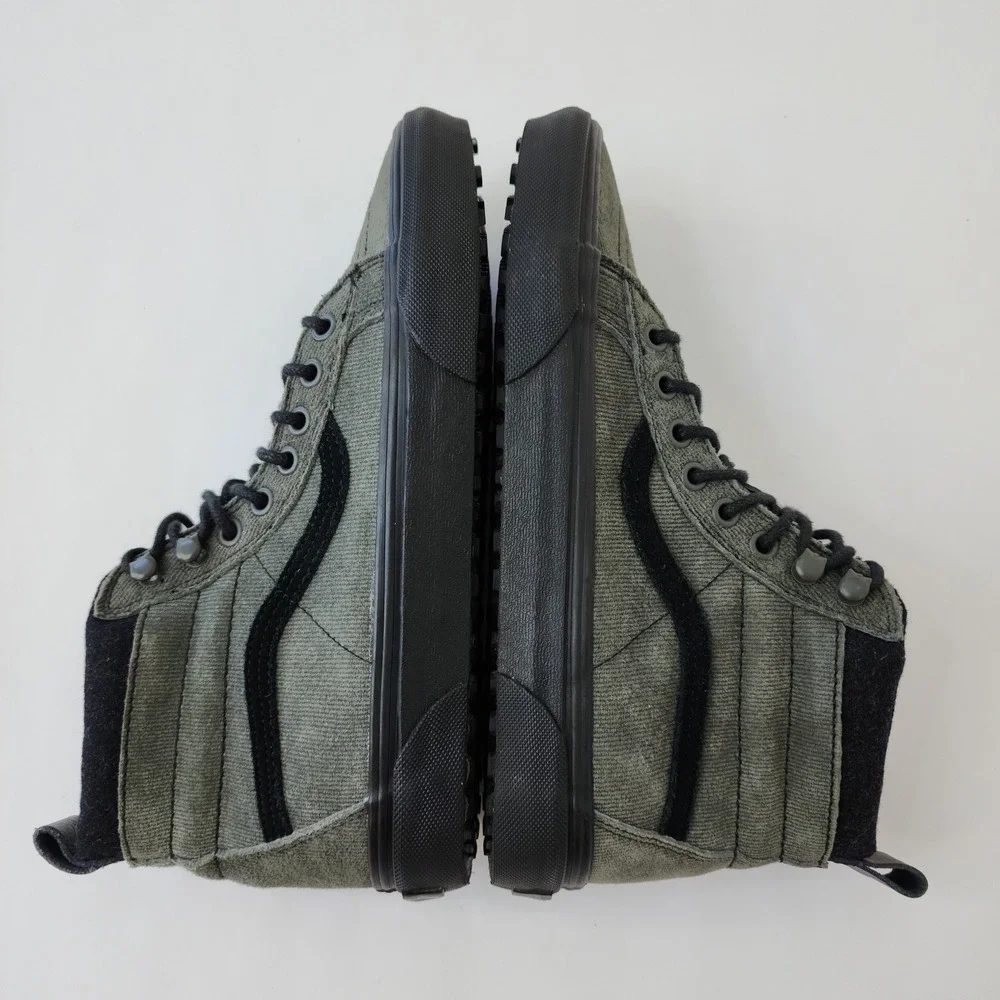 Vans Sk8-Hi MTE Olive Green Corduroy Suede High Top Sneakers Mens 8 Womens 9.5‎